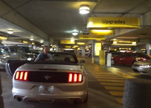 Hertz gave us an upgrade: Convertible Mustang