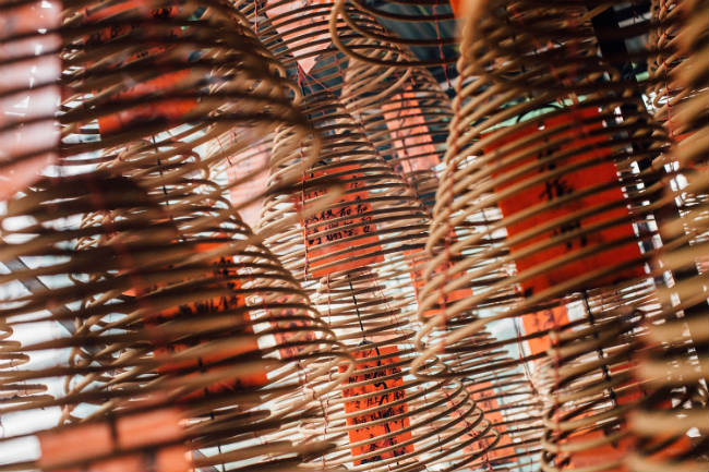 Campanas gigantes de incienso  Photo by Anthony Kwan/Getty Images for Hong Kong Images