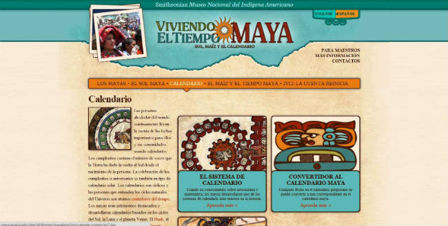 Calendario Maya en internet